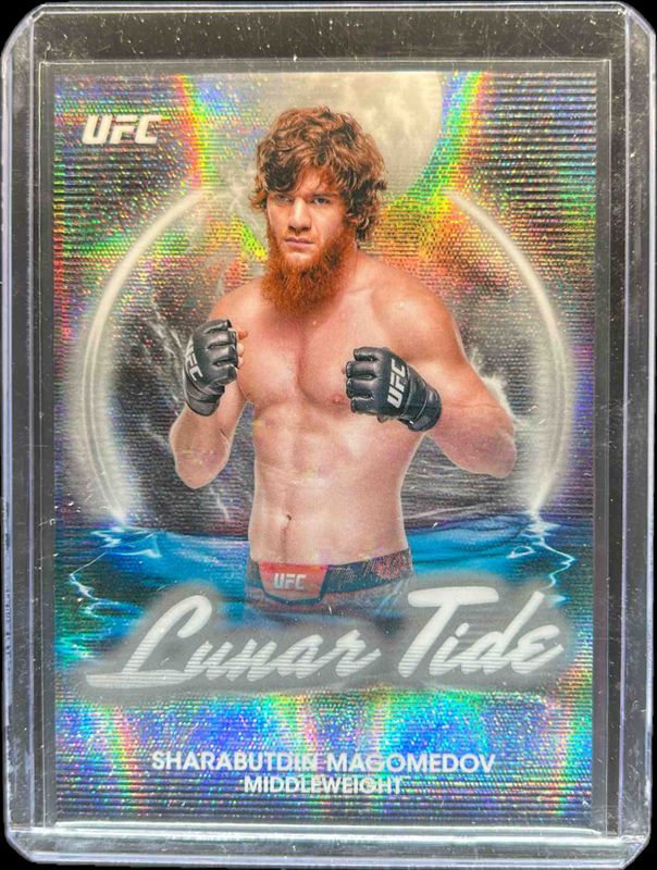 Shara Magomedov 2025 Topps Midnight UFC #LT-13 Lunar Tide - Moon Beam RAW