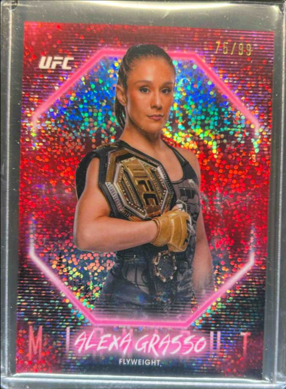 Alexa Grasso 2025 Topps Midnight UFC #4 Twilight /99 RAW