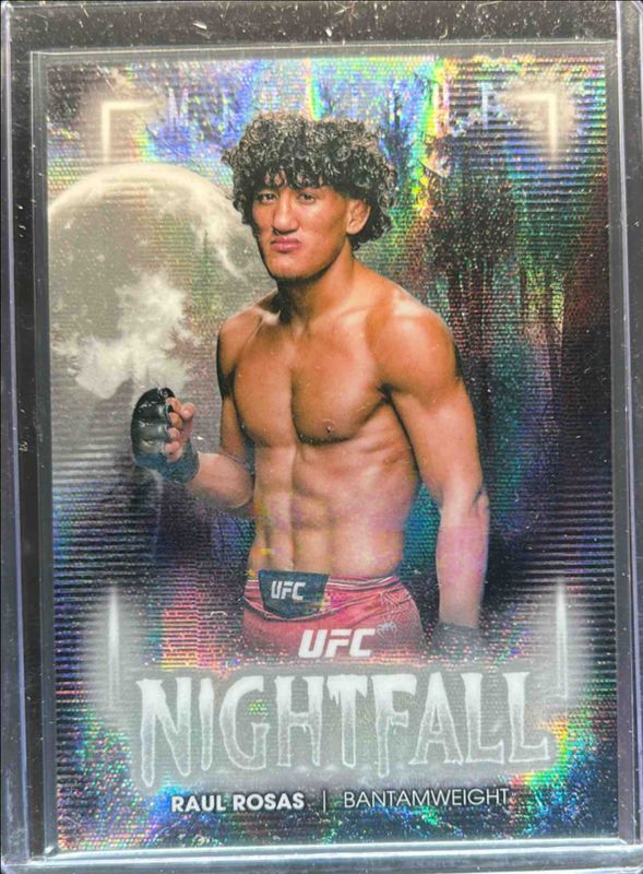 Raul Rosas Jr. 2025 Topps Midnight UFC #NF-4 Nightfall - Moon Beam RAW