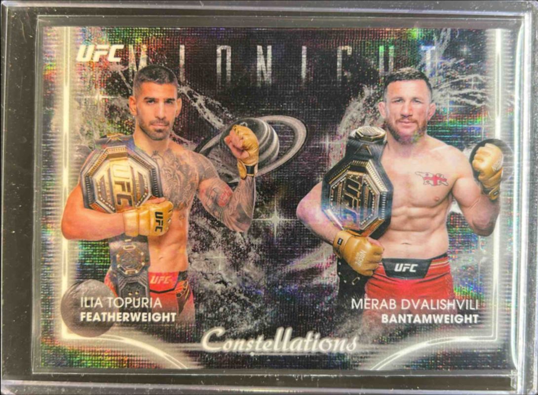 Ilia Topuria 2025 Topps Midnight UFC #CS-7 Constellations - Moon Beam RAW