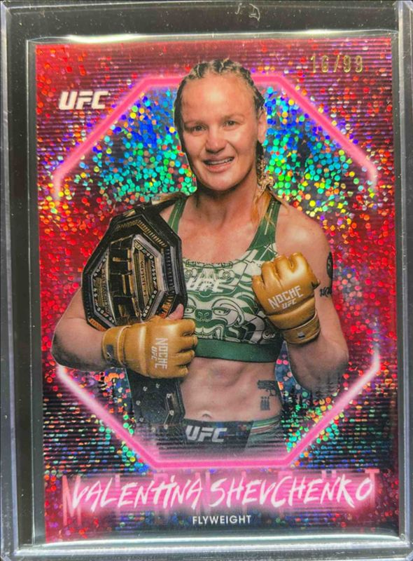 Valentina Shevchenko 2025 Topps Midnight UFC #83 Twilight /99 RAW