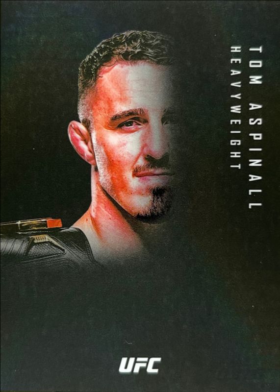 Tom Aspinall 2025 Topps Midnight UFC #TL-7 Twilight /99 RAW