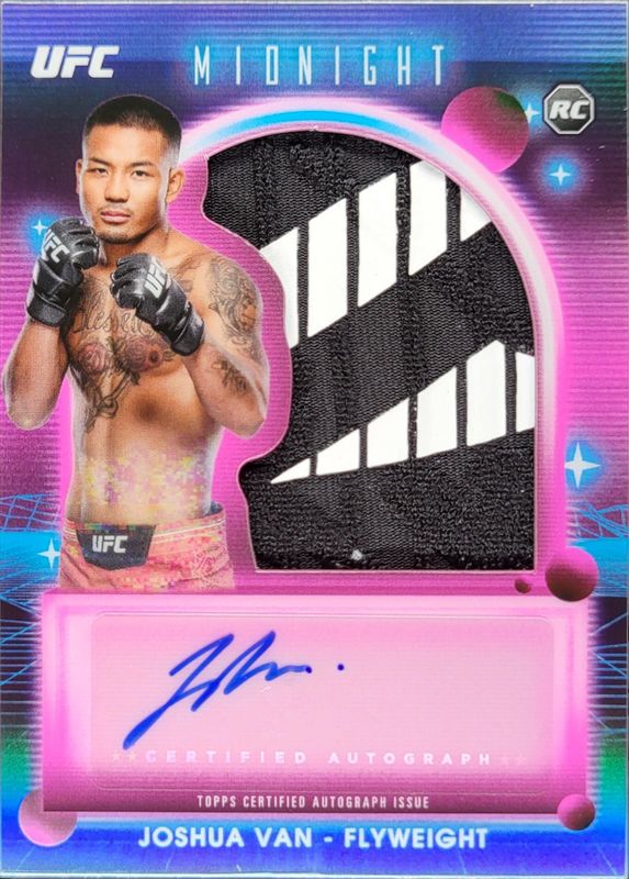 Joshua Van 2025 Topps Midnight UFC #RRA-JV Rookie Relic Autographs RAW