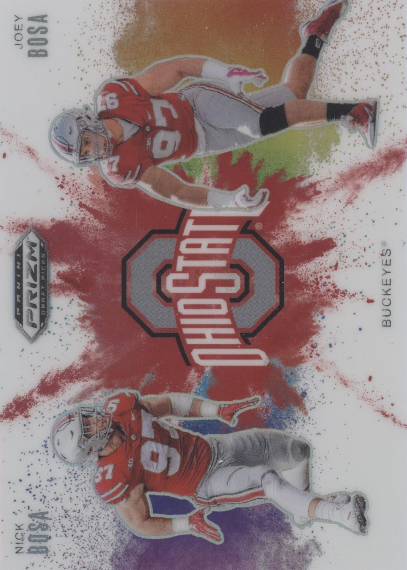 Joey Bosa / Nick Bosa 2025 Prizm Draft Picks #19 Color Blast Duals