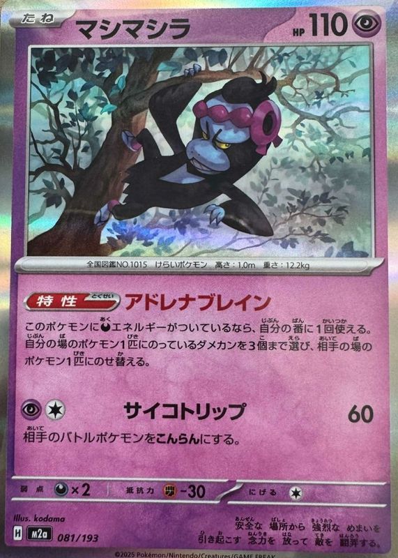 2025 Japanese Mega: Mega Dream ex #081/193 Holo