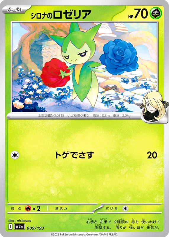 2025 Japanese Mega: Mega Dream ex #009/193 Base