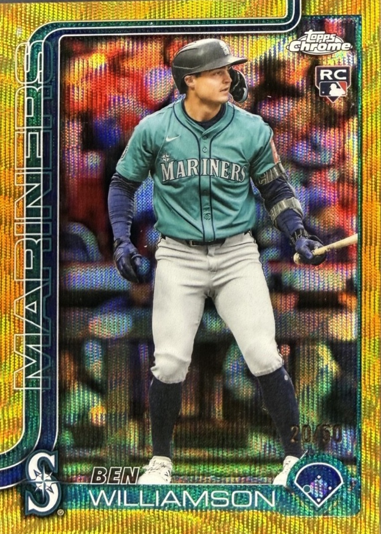 Ben Williamson 2025 Topps Chrome Update #USC168 Gold Wave Refractor /50 ...
