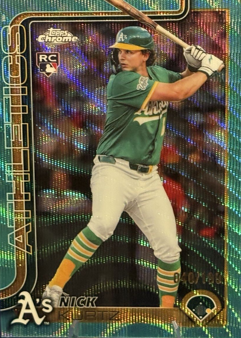 Nick Kurtz 2025 Topps Chrome Update #USC178 Aqua Wave Refractor