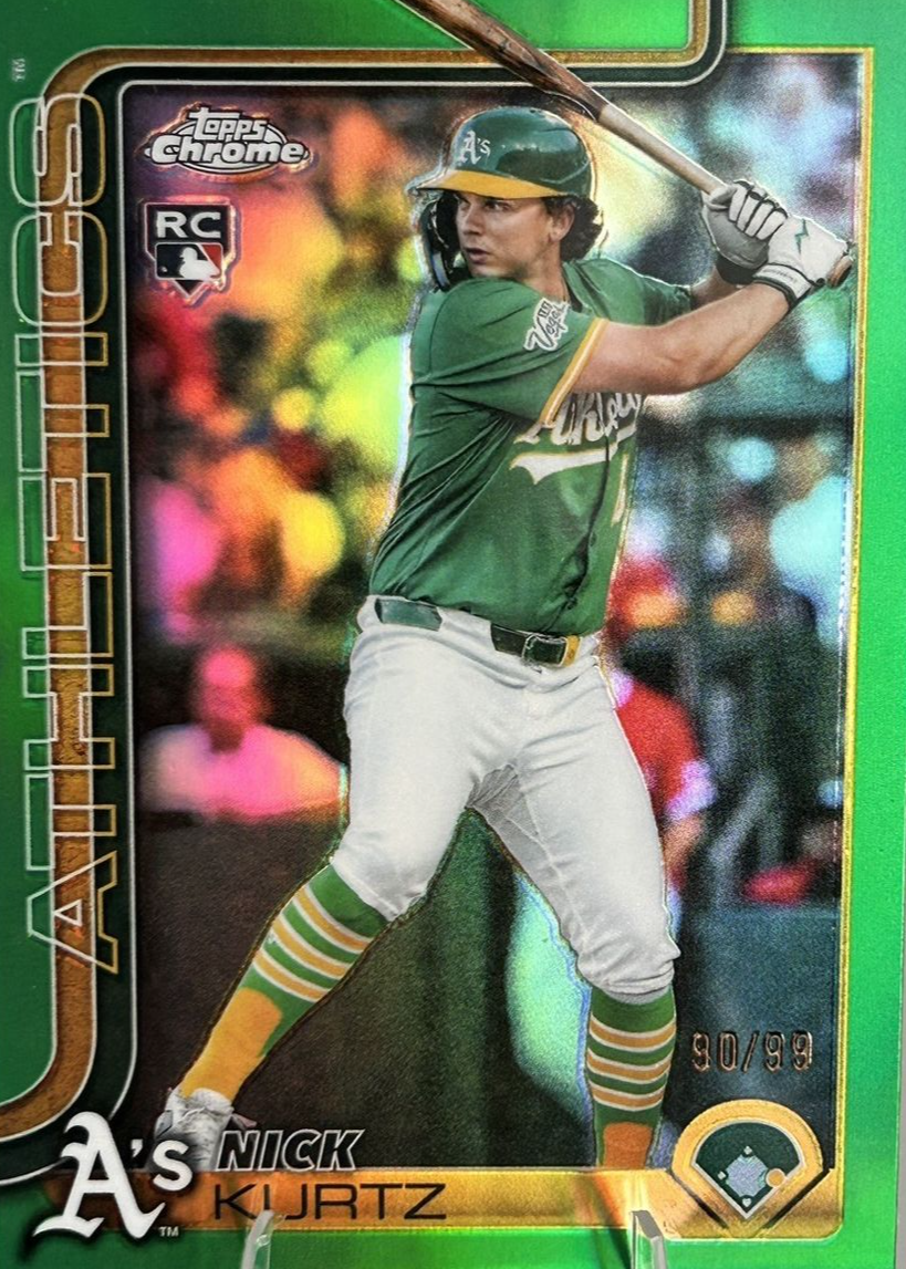 Nick Kurtz 2025 Topps Chrome Update #USC178 Green Refractor /99