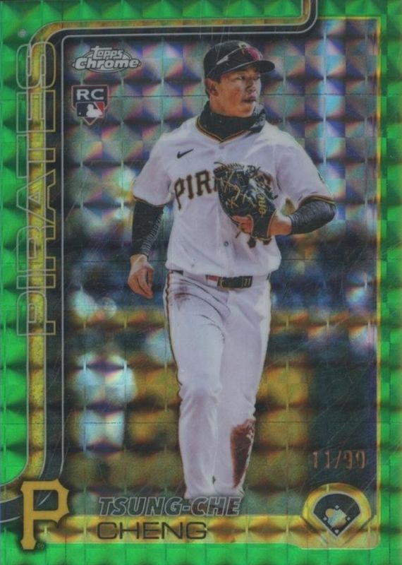 2025 Topps Chrome Update #USC74 Green Geometric Refractor /99