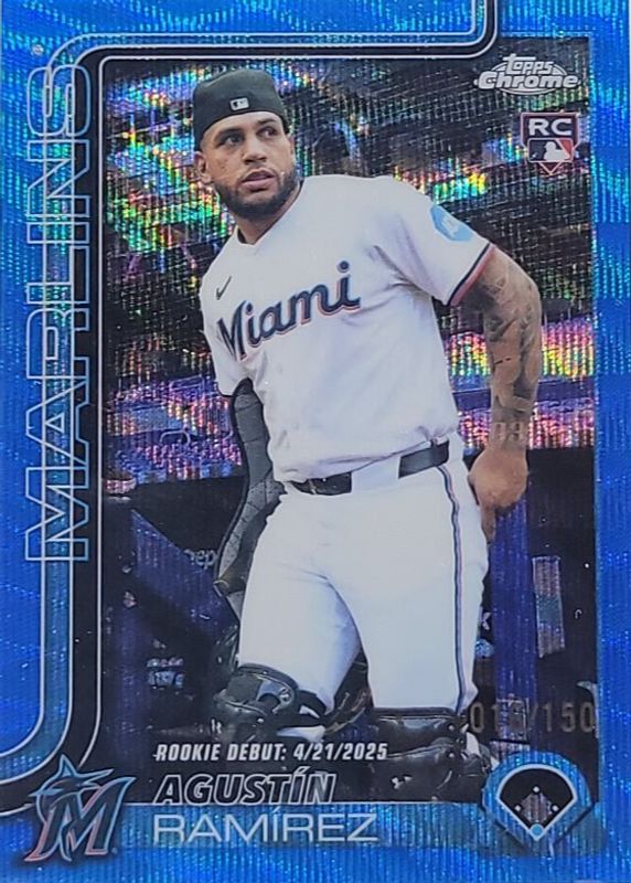 2025 Topps Chrome Update #USC38 Rookie Debut - Blue Wave Refractor /150