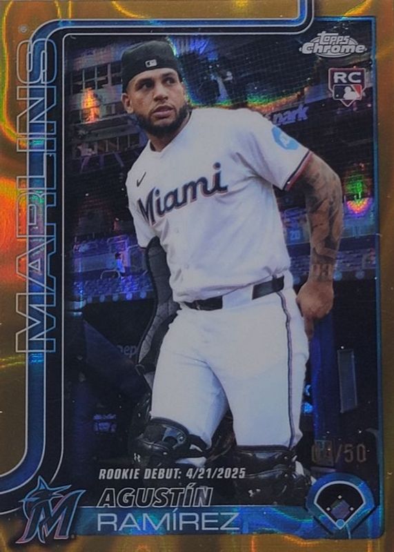 2025 Topps Chrome Update #USC38 Rookie Debut - Gold Lava Refractor /50