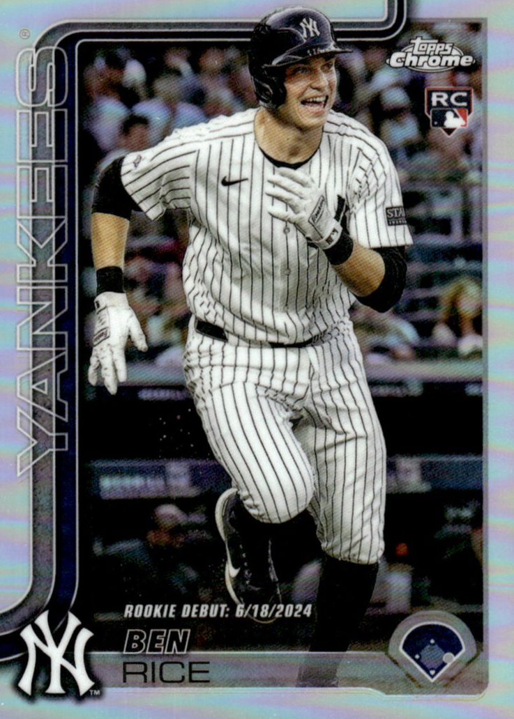 Ben Rice 2025 Topps Chrome Update #USC138 Rookie Debut - Refractor ...