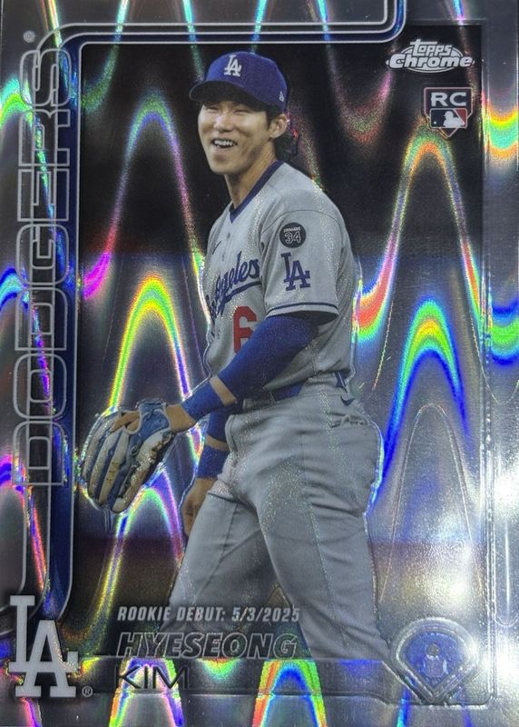 2025 Topps Chrome Update #USC149 Rookie Debut - RayWave Refractor
