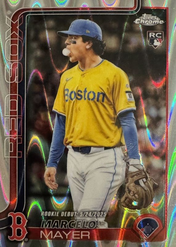 2025 Topps Chrome Update #USC117 Rookie Debut - RayWave Refractor