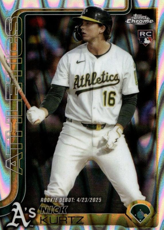 2025 Topps Chrome Update #USC180 Rookie Debut - RayWave Refractor