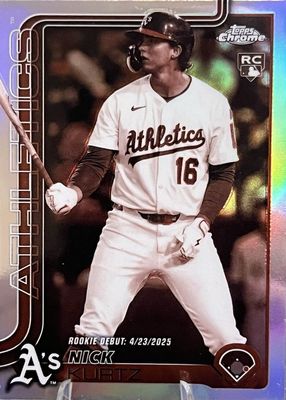 2025 Topps Chrome Update #USC180 Rookie Debut - Sepia Refractor