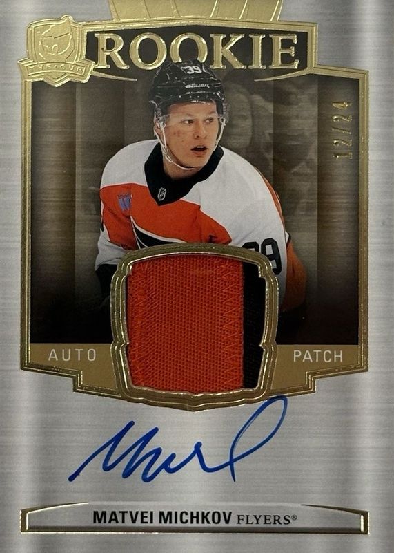 2024 Upper Deck The Cup #199 Rookie Patch Auto - Gold Foil /24