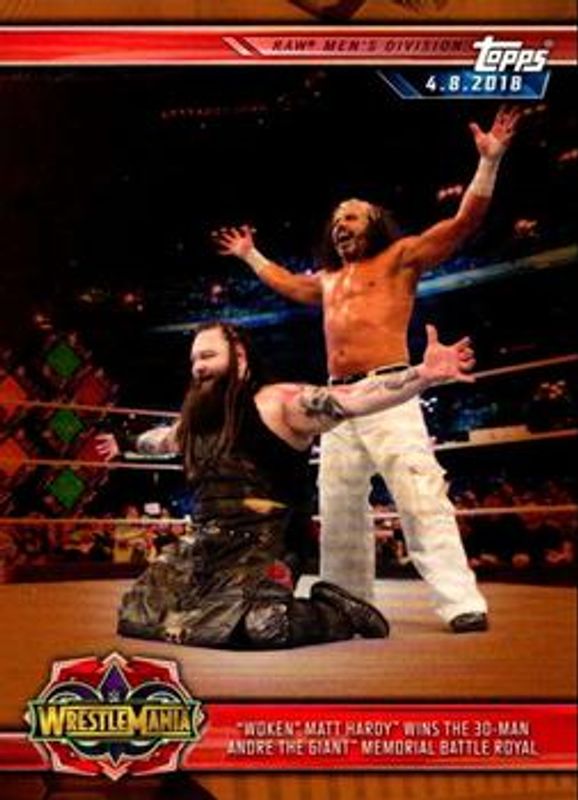 2019 Topps WWE Road to Wrestlemania #34 Bronze