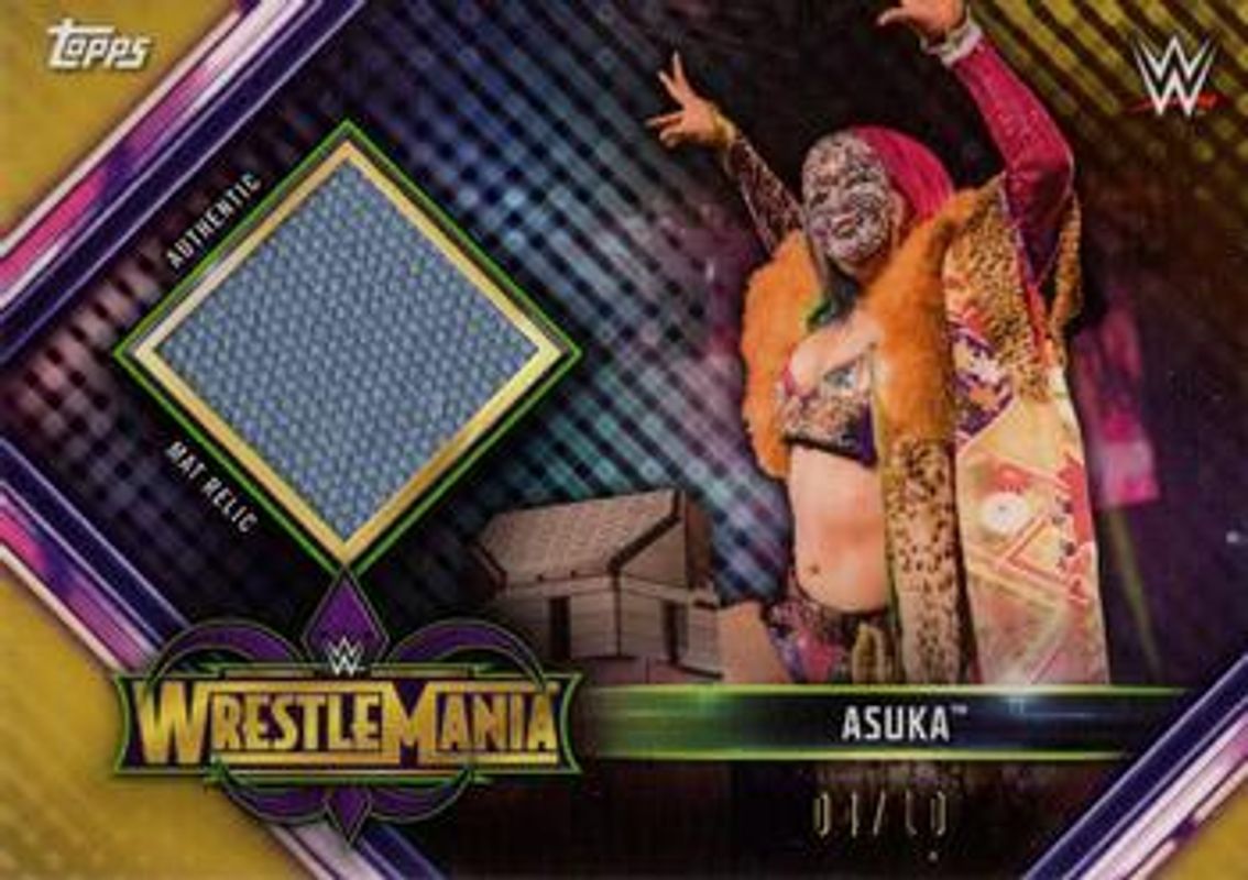2019 Topps WWE Road to Wrestlemania #MR-AS Mat Relics - Gold /10