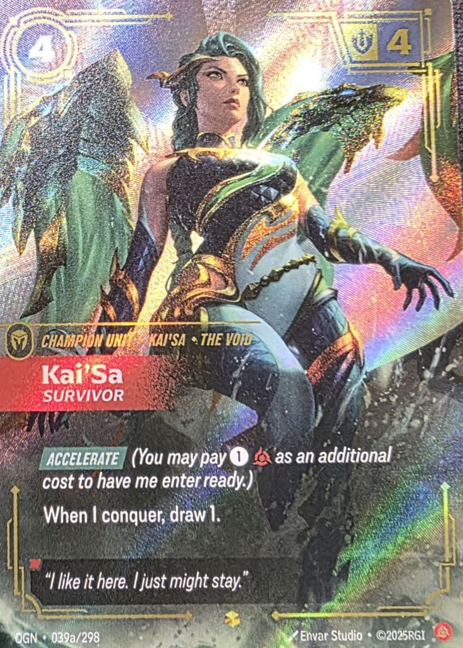 Kai'Sa - Survivor 2025 Origins #039a/298 Showcase (Alternate Art