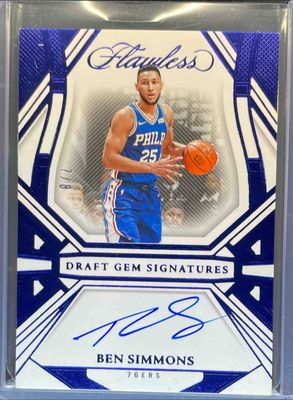 2023 Flawless #DGS-BEN Draft Gem Signatures - Blue /8