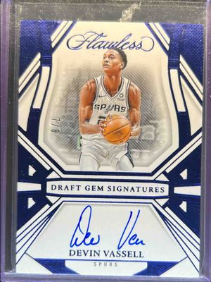 2023 Flawless #DGS-DVV Draft Gem Signatures - Blue /8