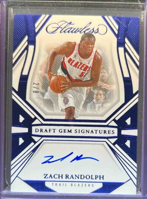 2023 Flawless #DGS-ZBO Draft Gem Signatures - Blue /8