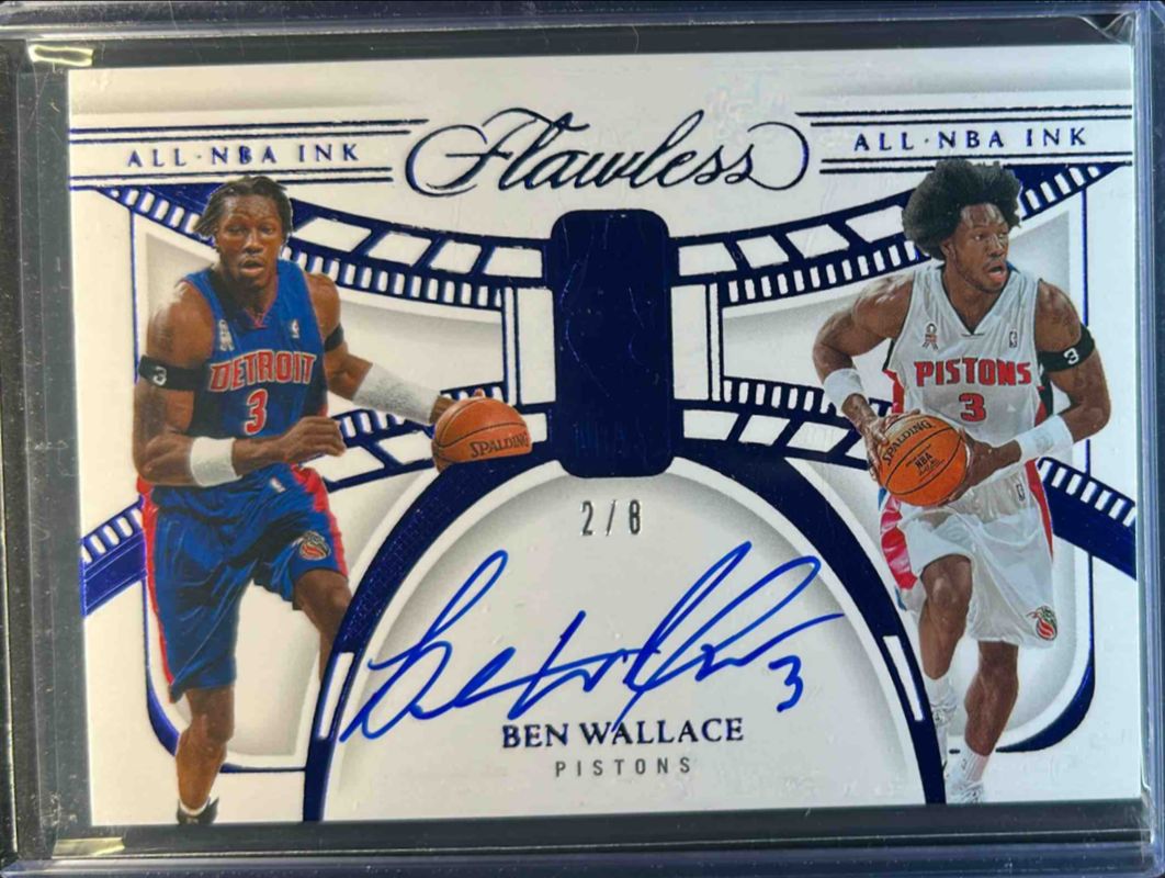 Ben Wallace 2023 Flawless #ALL-BEN All-NBA Ink - Blue /8 Price