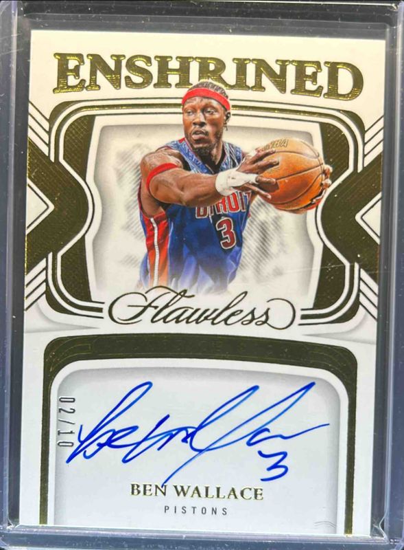 2023 Flawless #ES-BEN Enshrined Signatures - Gold /10