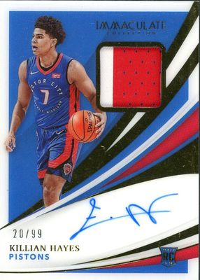 2020 Immaculate #136 Rookie Patch Auto /99