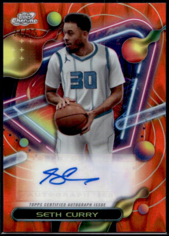 2023 Topps Chrome Cosmic #CCAV-SC Autographs - Orange Galactic Refractor /25