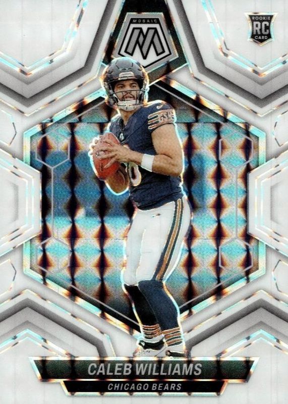 Caleb Williams 2024 Mosaic #301 White /25 Rookie RAW