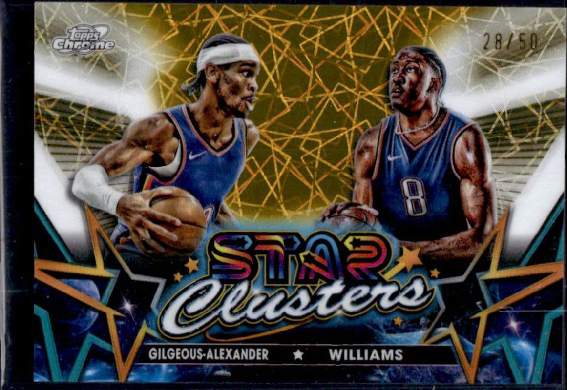 2023 Topps Chrome Cosmic #SC-5 Star Clusters - Gold Interstellar Refractor /50
