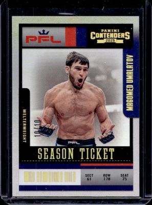 2025 Panini Contenders Professional Fighters League PFL #12 2024 Throwback Gold