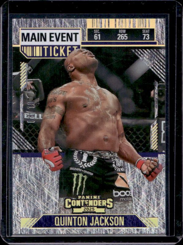 2025 Panini Contenders Professional Fighters League PFL #63 Main Event Ticket /10