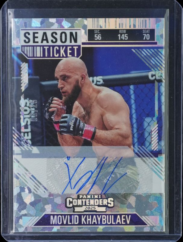 2025 Panini Contenders Professional Fighters League PFL #52 Cracked Ice Ticket /25