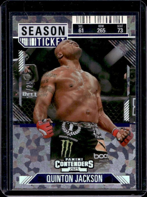 2025 Panini Contenders Professional Fighters League PFL #63 Cracked Ice Ticket /25