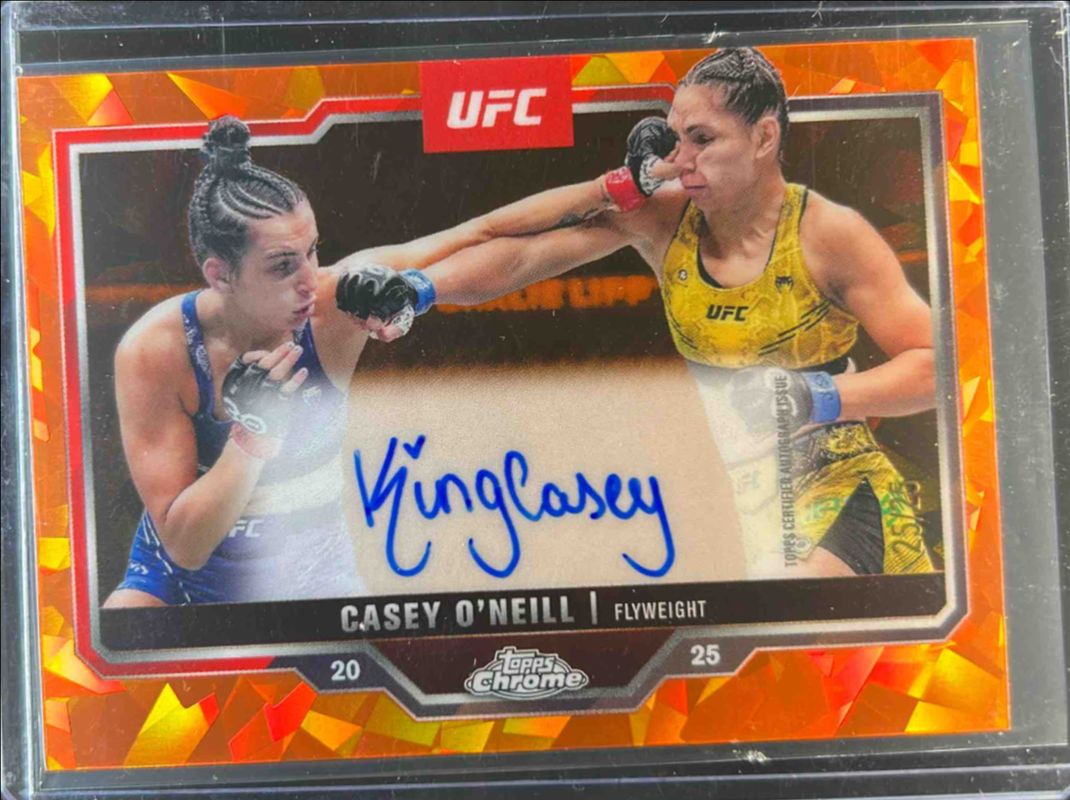 2025 Topps Chrome UFC Sapphire Edition #CVA-CO Veteran Autographs - Orange /25