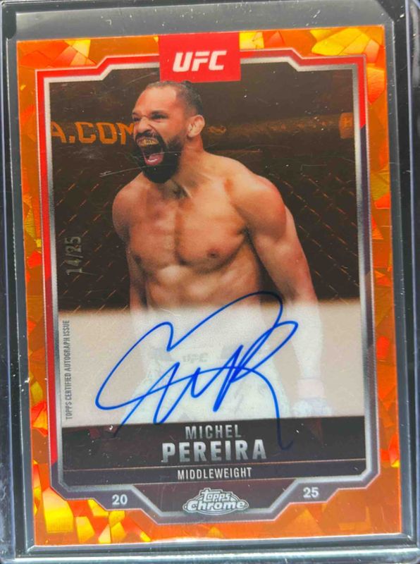 2025 Topps Chrome UFC Sapphire Edition #CVA-MA Veteran Autographs - Orange /25