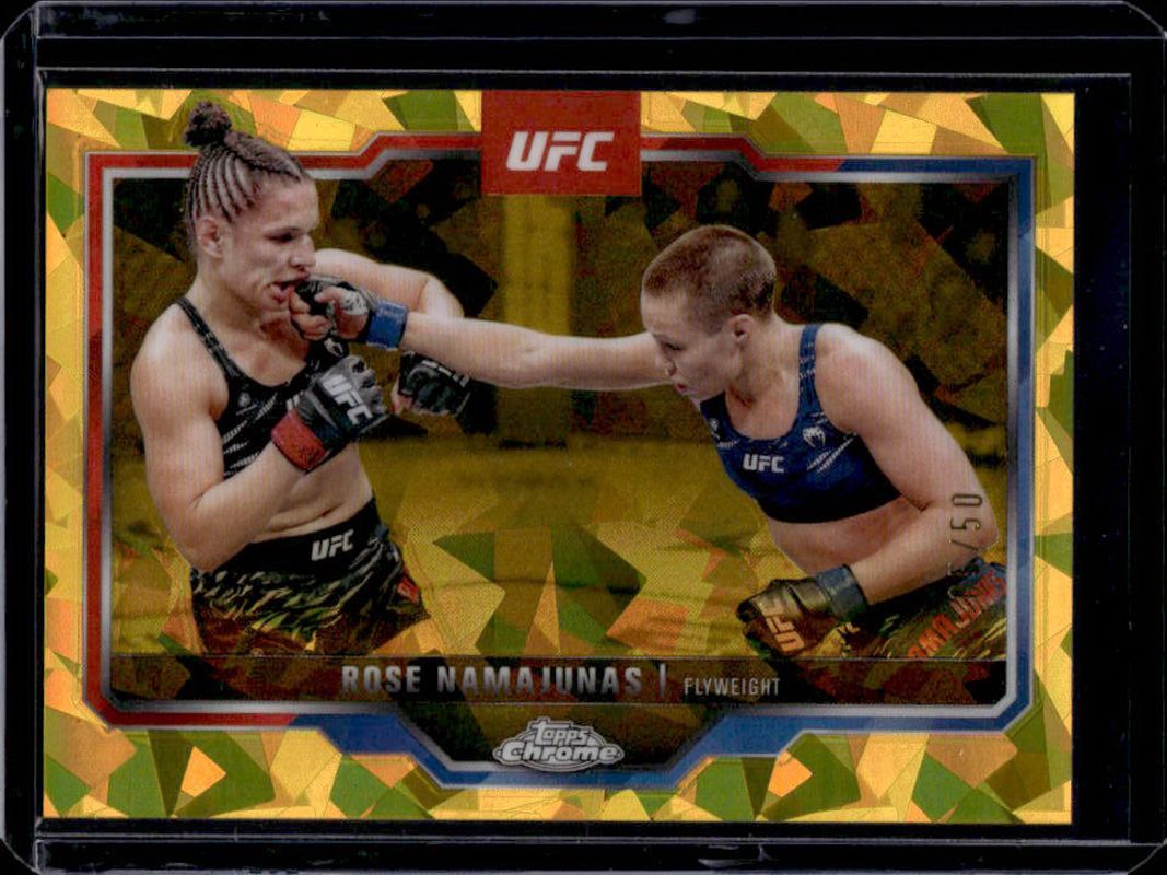 2025 Topps Chrome UFC Sapphire Edition #89 Gold /50