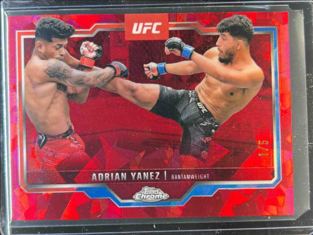 2025 Topps Chrome UFC Sapphire Edition #71 Red /5