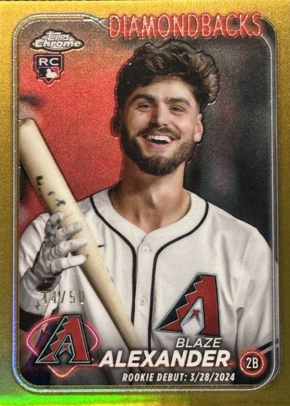 2024 Topps Chrome Update #USC62 Rookie Debut - Gold Refractor /50