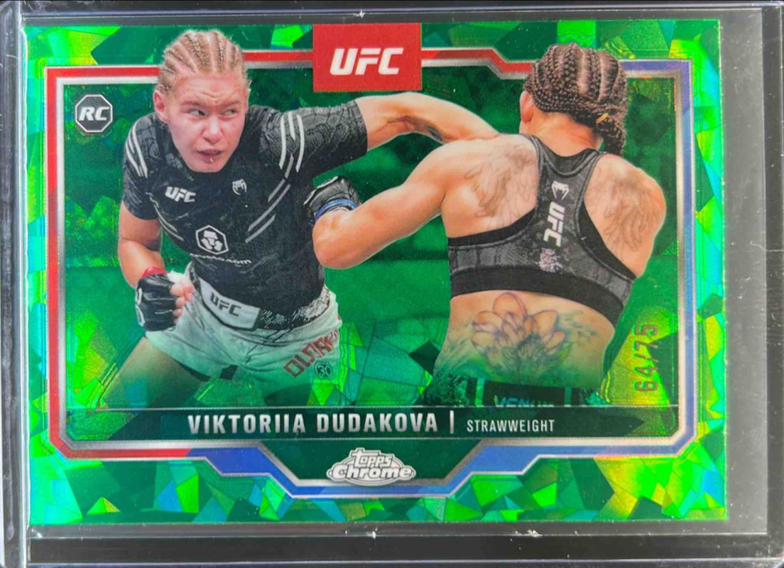 2025 Topps Chrome UFC Sapphire Edition #4 Green /75