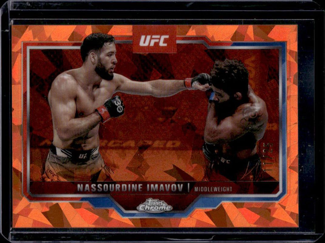 2025 Topps Chrome UFC Sapphire Edition #155 Orange /25