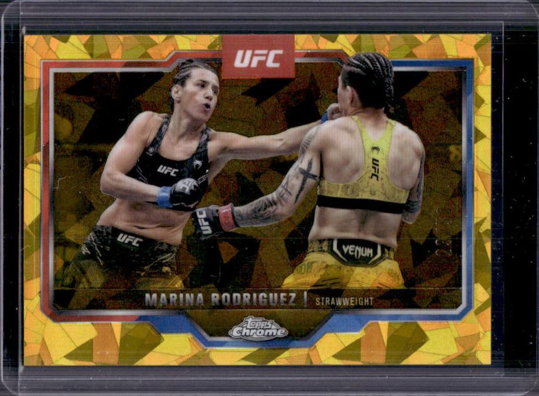 2025 Topps Chrome UFC Sapphire Edition #145 Gold /50