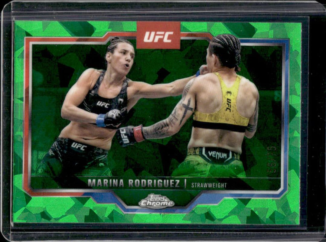 2025 Topps Chrome UFC Sapphire Edition #145 Green /75