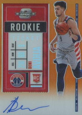 2020 Contenders Optic #110 Rookie Ticket Auto - Orange /25 (Gray Jersey)