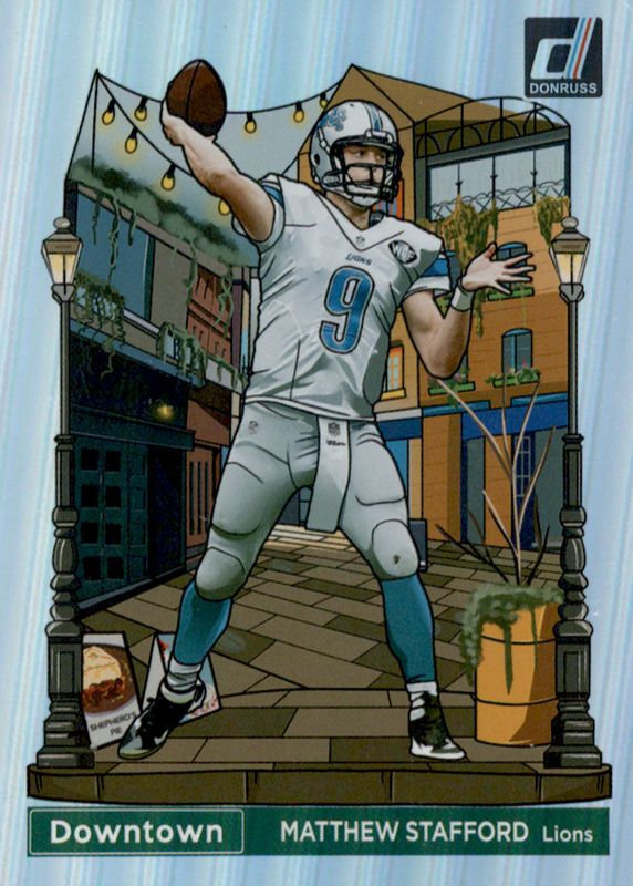 Matthew Stafford 2023 Donruss #ID-MS International Downtown /(SSP) SGC 10