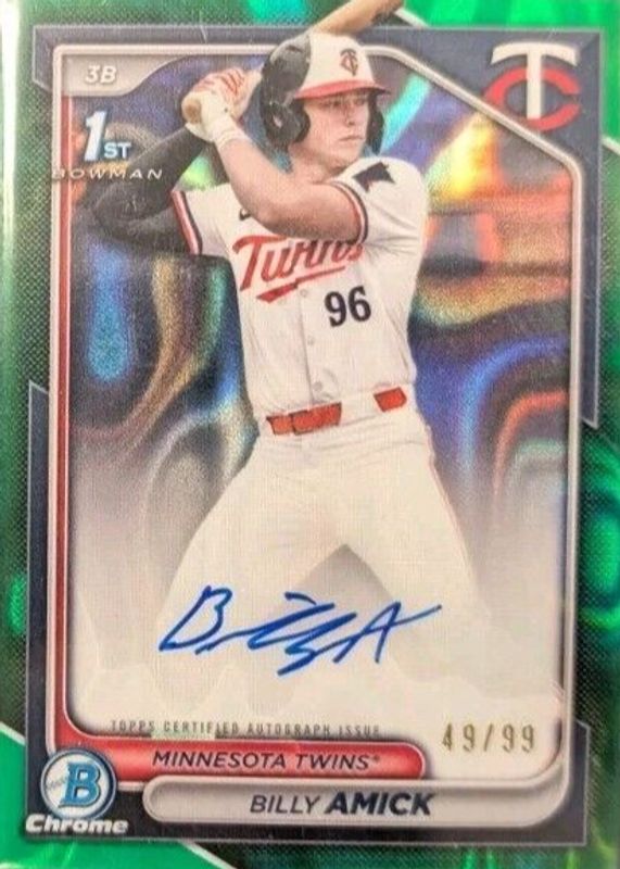 2024 Bowman Draft #CPA-BA Chrome DP Auto - Green Lava Refractor /99 (1st)